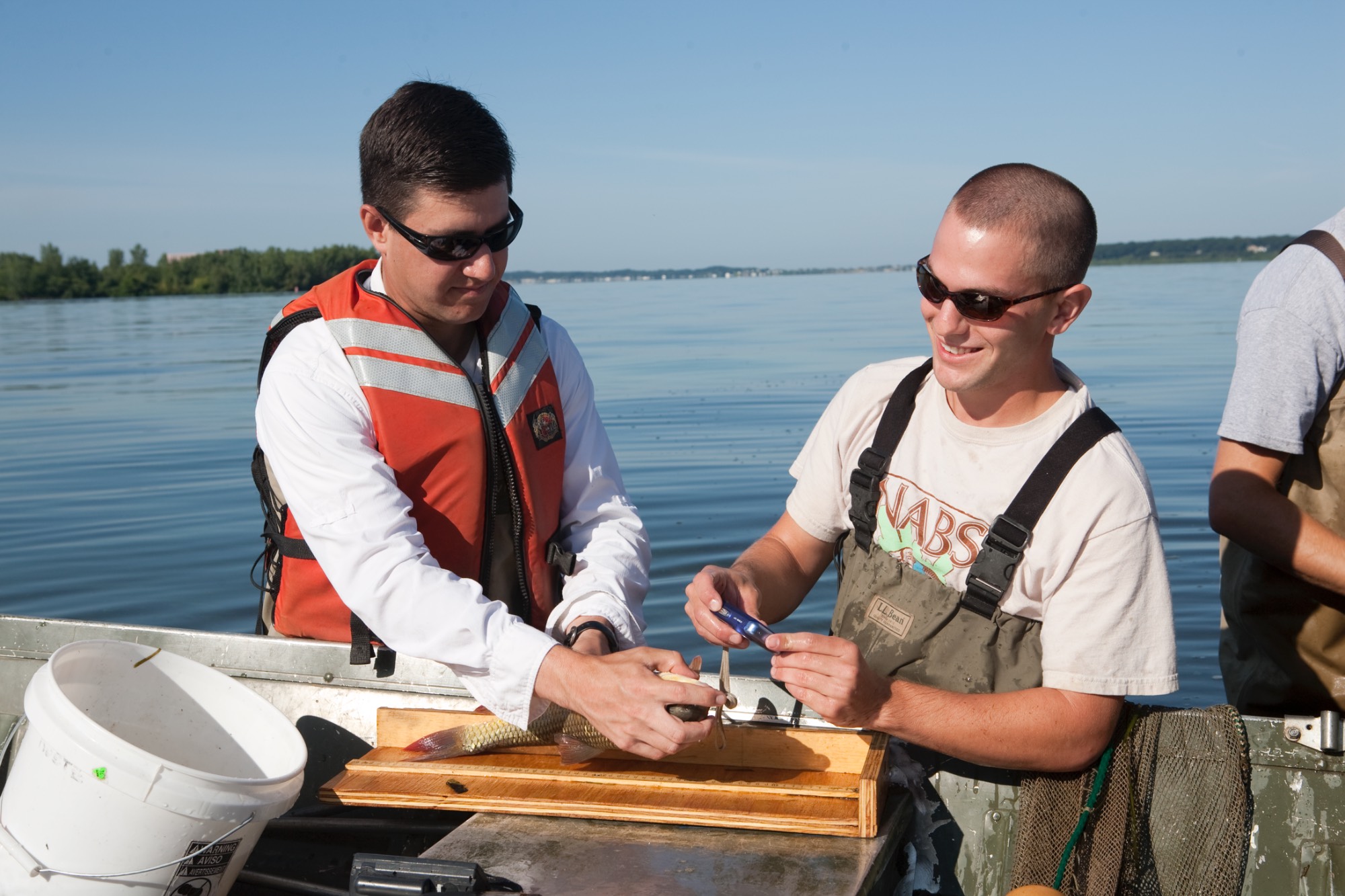 Students research on Lake Michigan through the Annis Water Research Institute